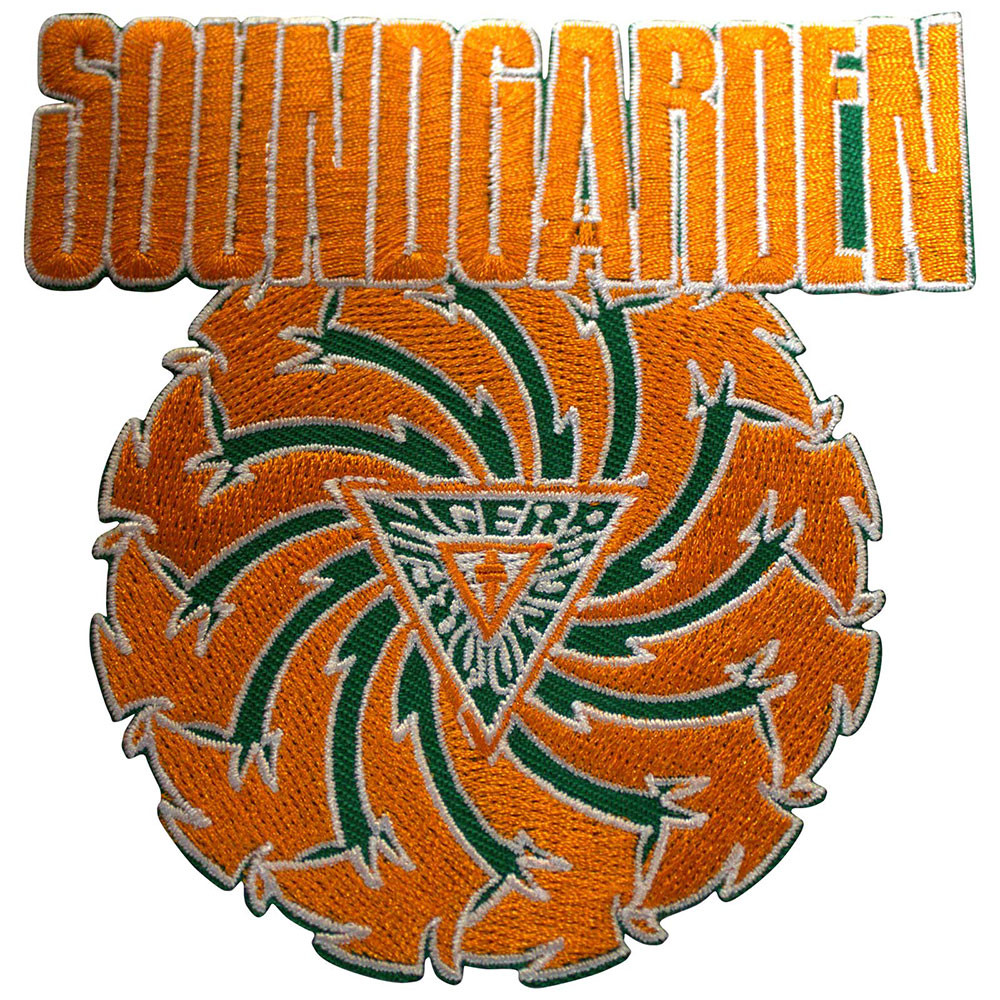 Soundgarden 'Badmotorfinger Orange on Green' (Iron On) Patch