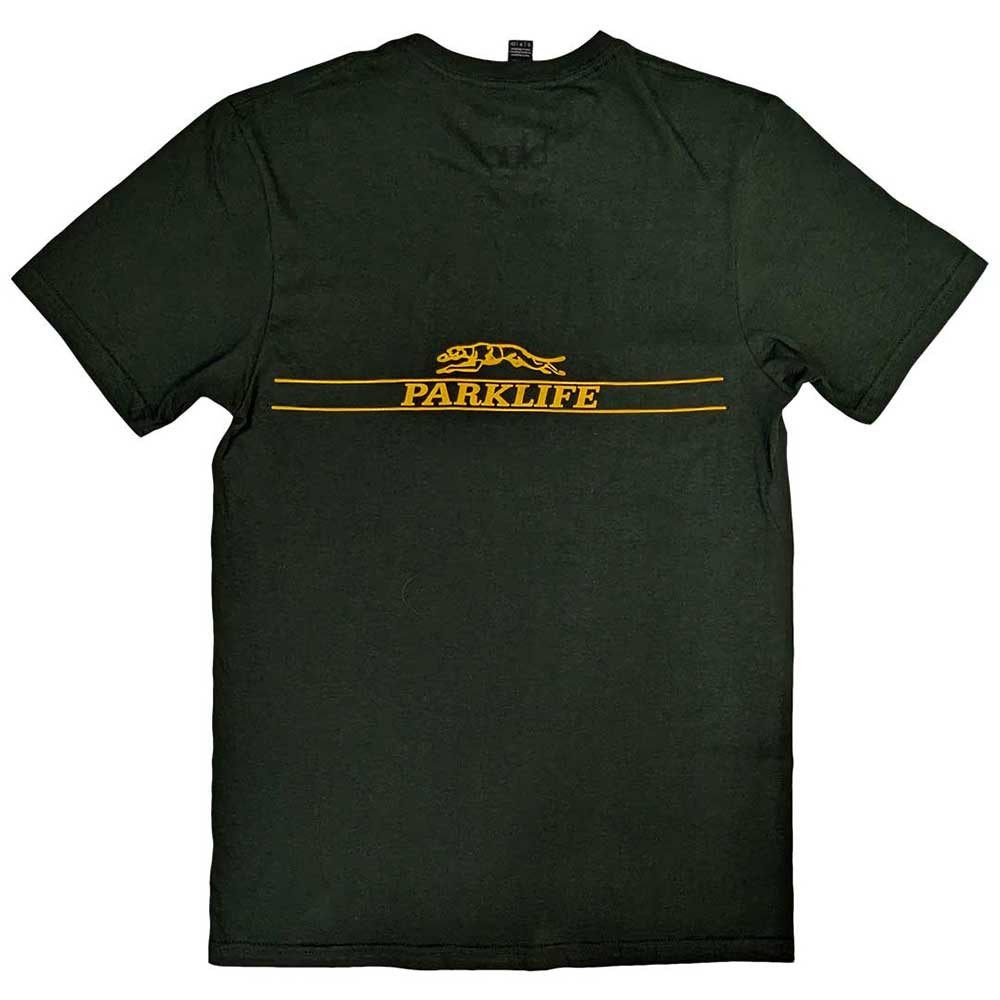 Blur 'Parklife Album' (Green) T-Shirt BACK