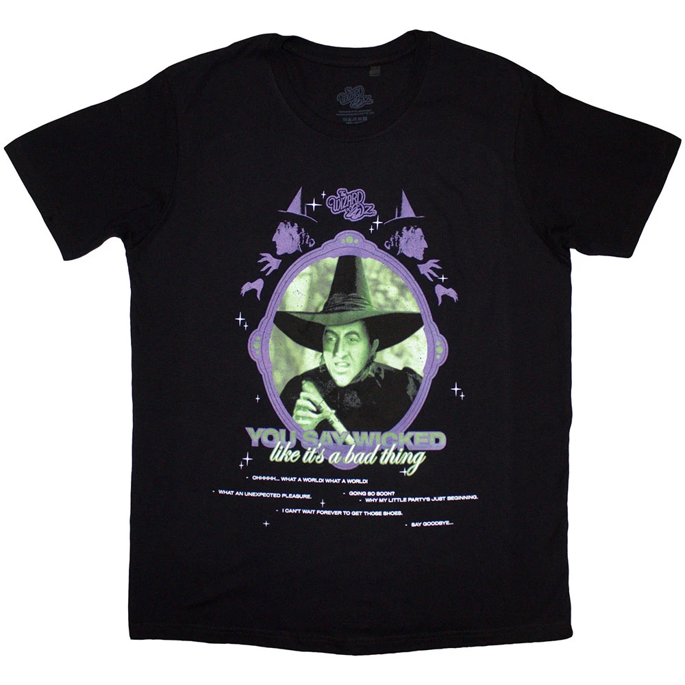 The Wizard of Oz 'You Say Wicked' (Black) T-Shirt