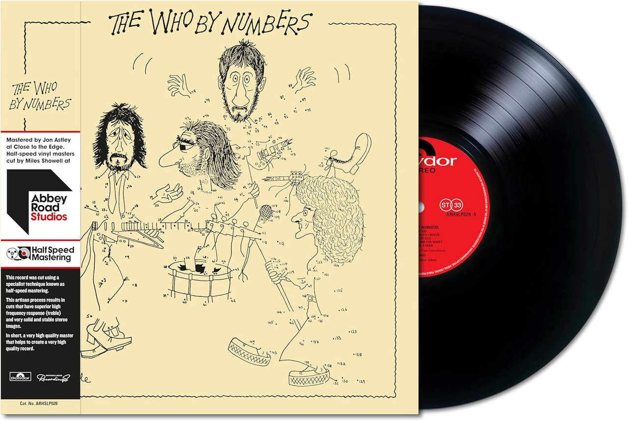 The Who 'The Who By Numbers' LP Half Speed Master Black Vinyl