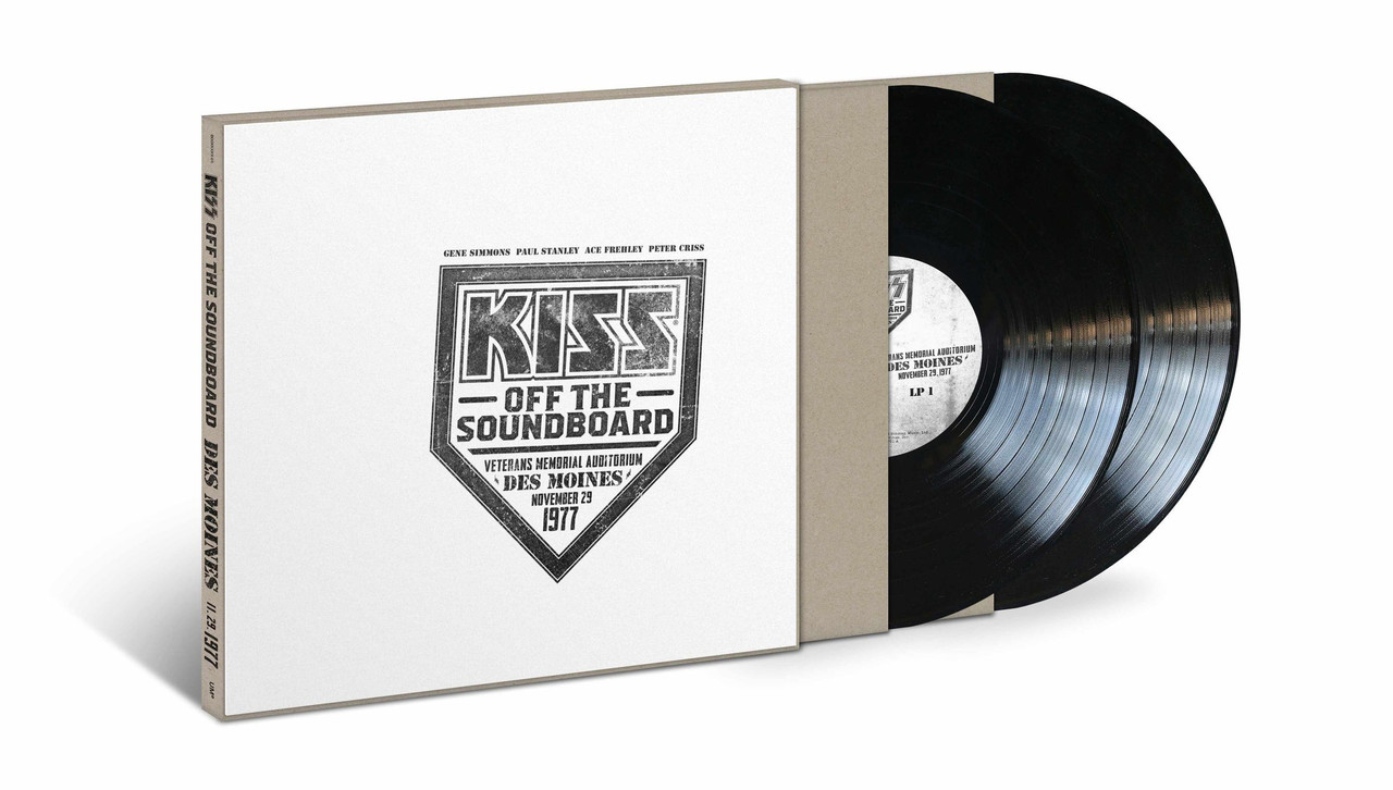 Kiss 'Off The Soundboard: Live In Des Moines 1977' 2LP Black Vinyl