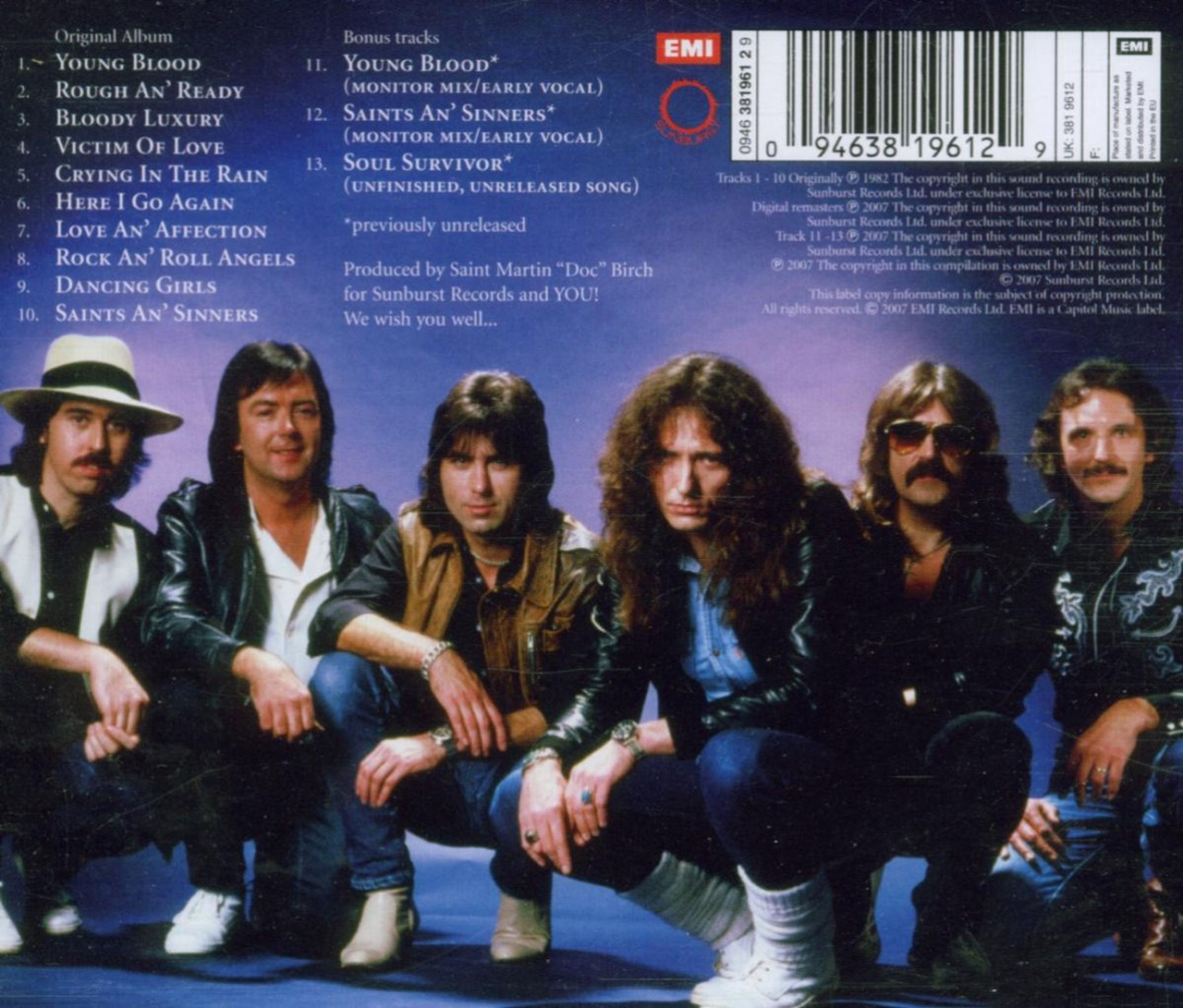 Whitesnake 'Saints And Sinners' CD