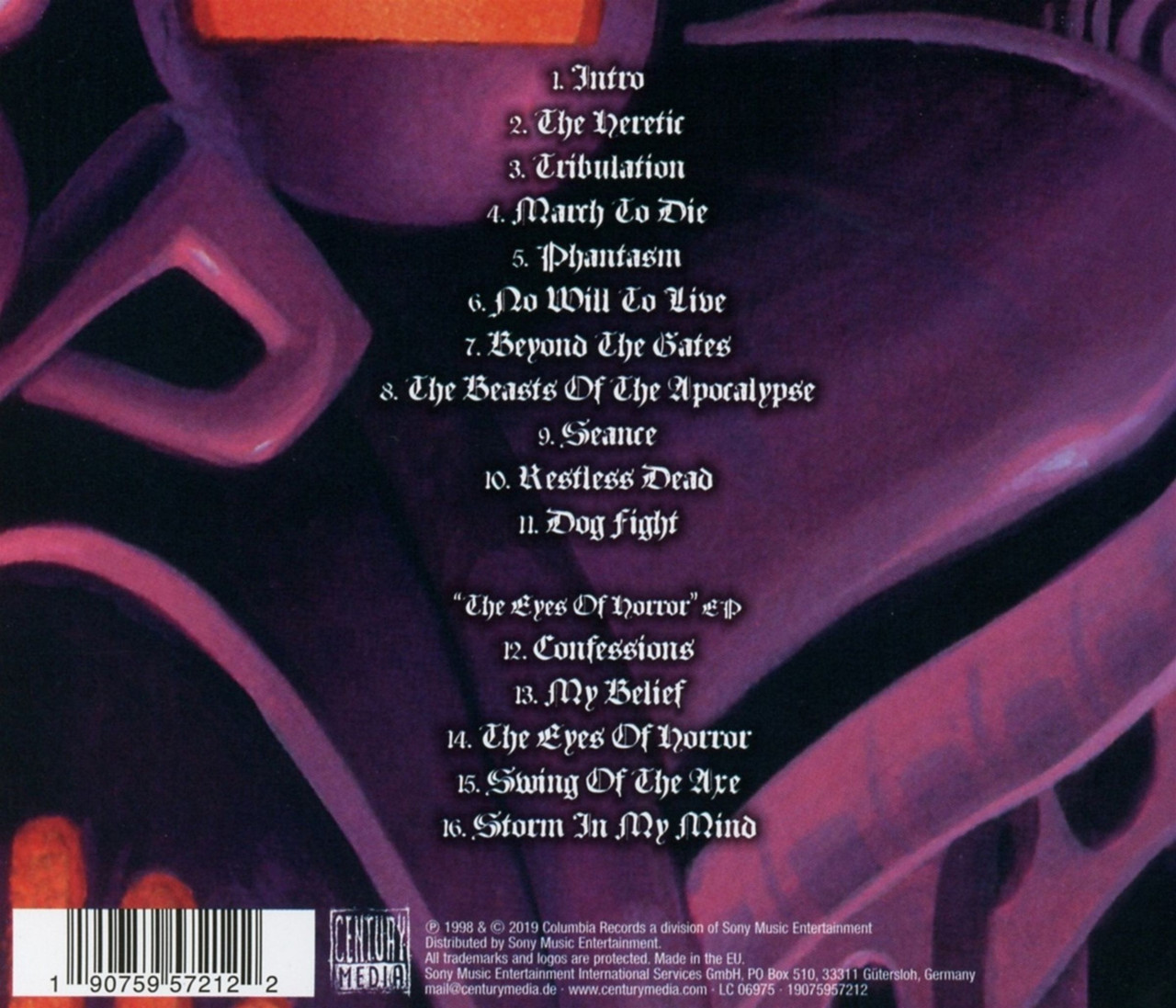 Possessed 'Beyond The Gates' CD Jewel Case