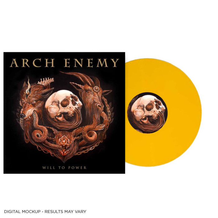 Arch Enemy 'Will To Power' LP Yellow Vinyl