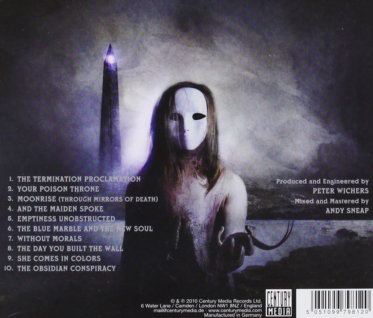 Nevermore 'The Obsidian Conspiracy' CD Jewel Case