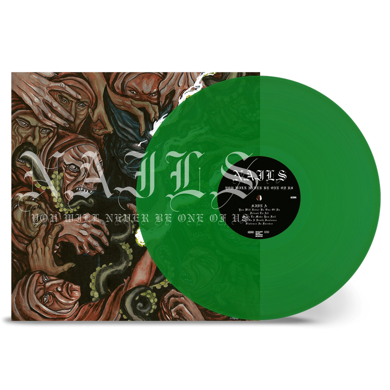 Nails 'You Will Never Be One Of Us' LP Transparent Green Vinyl