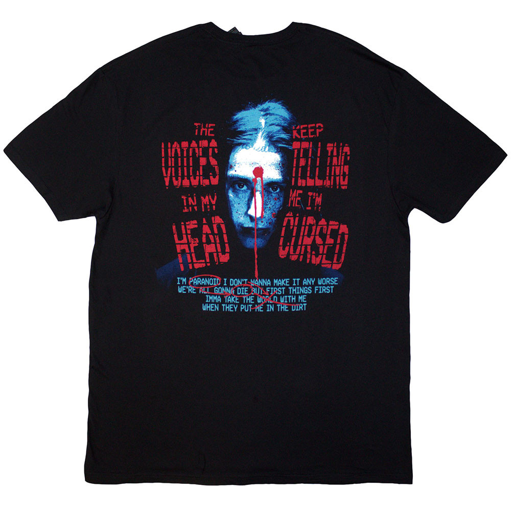 Falling In Reverse 'Voice Collage' (Black) T-Shirt BACK