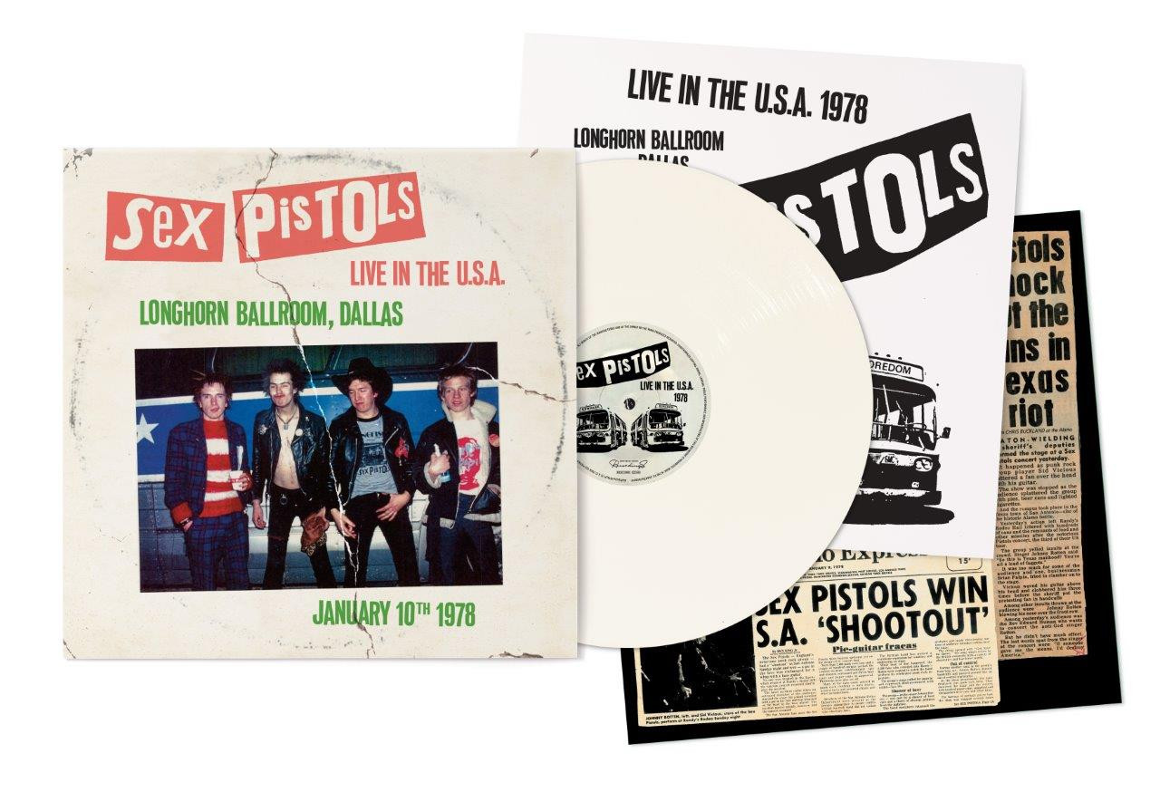Sex Pistols 'Live In The U.S.A 1978 - Dallas' LP White Vinyl