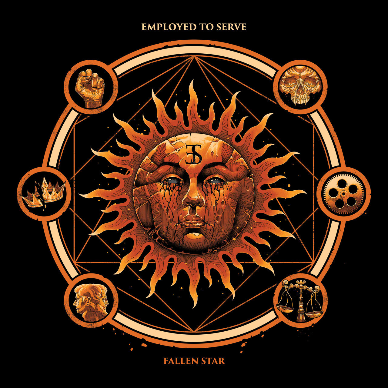 Employed To Serve 'Fallen Star' LP Orange w/Black Splatter Vinyl