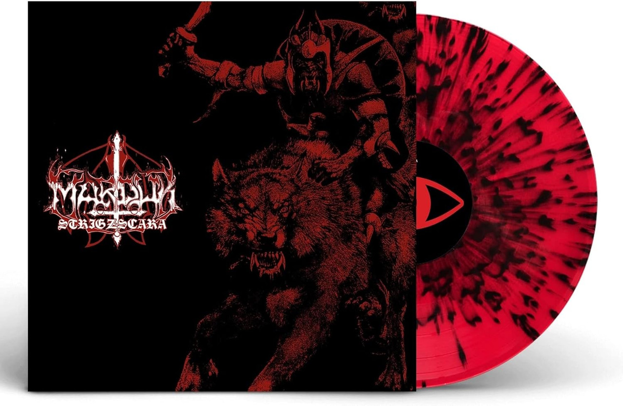 Marduk 'Strigzscara Warwolf Live 1993' LP Red Black Splatter Vinyl