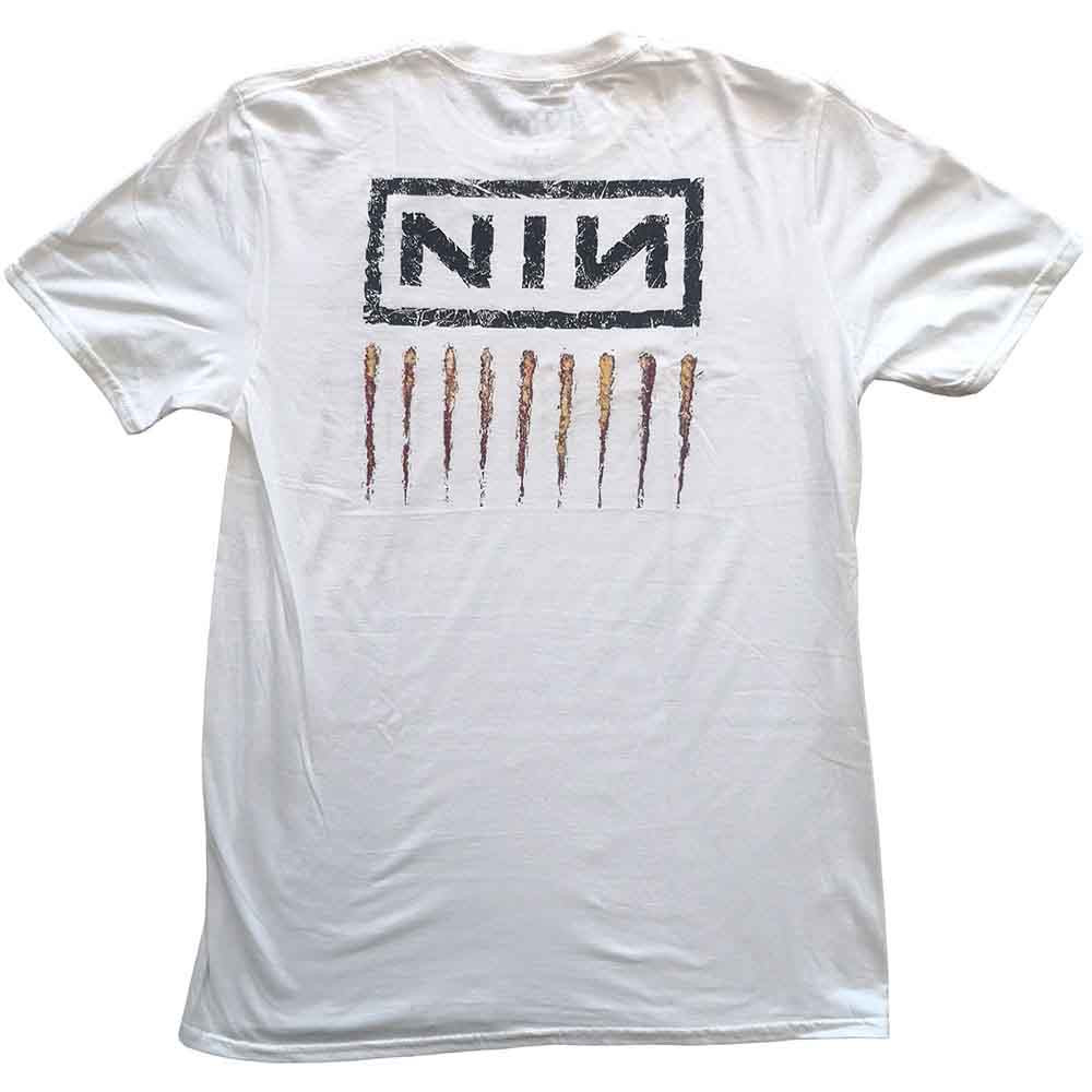 Nine Inch Nails 'Downward Spiral' (White) T-Shirt | Eyesore Merch