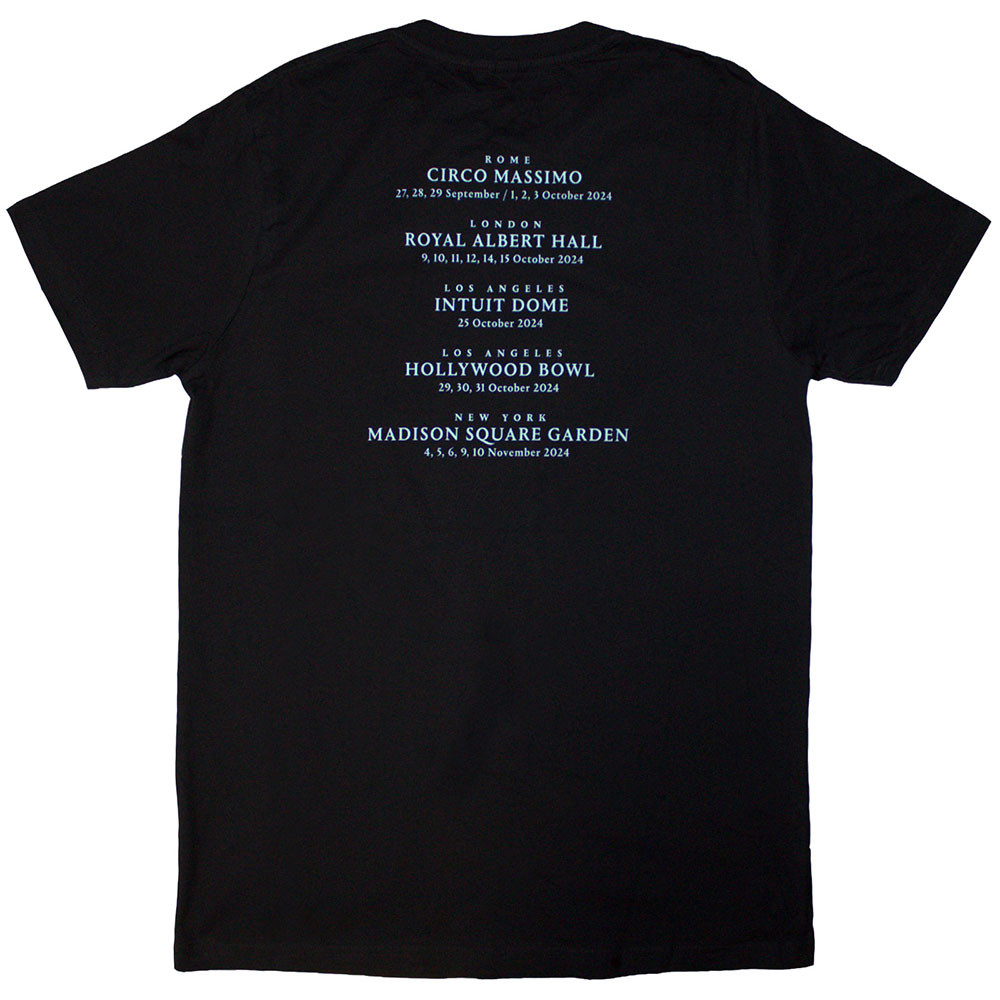 David Gilmour 'Luck & Strange Rome' (Black) T-Shirt BACK