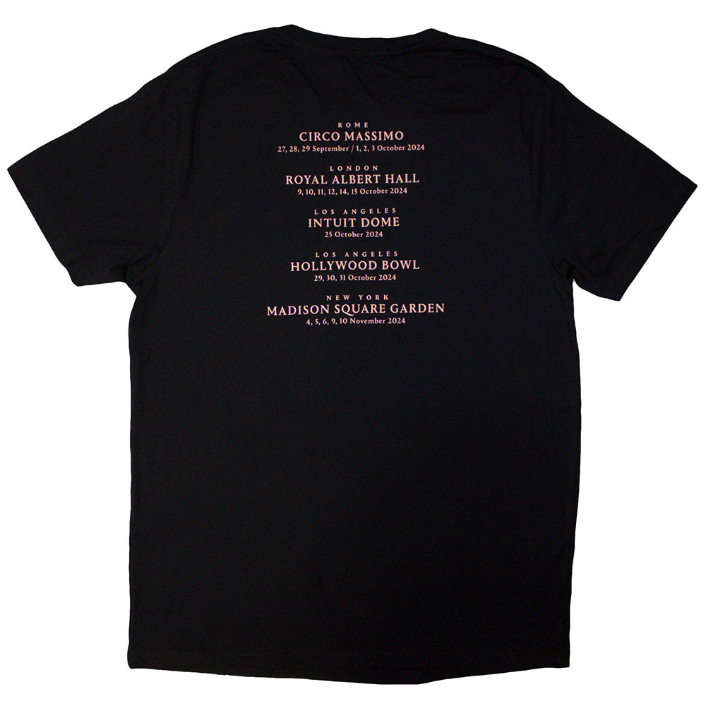 David Gilmour 'Luck & Strange London' (Black) T-Shirt BACK