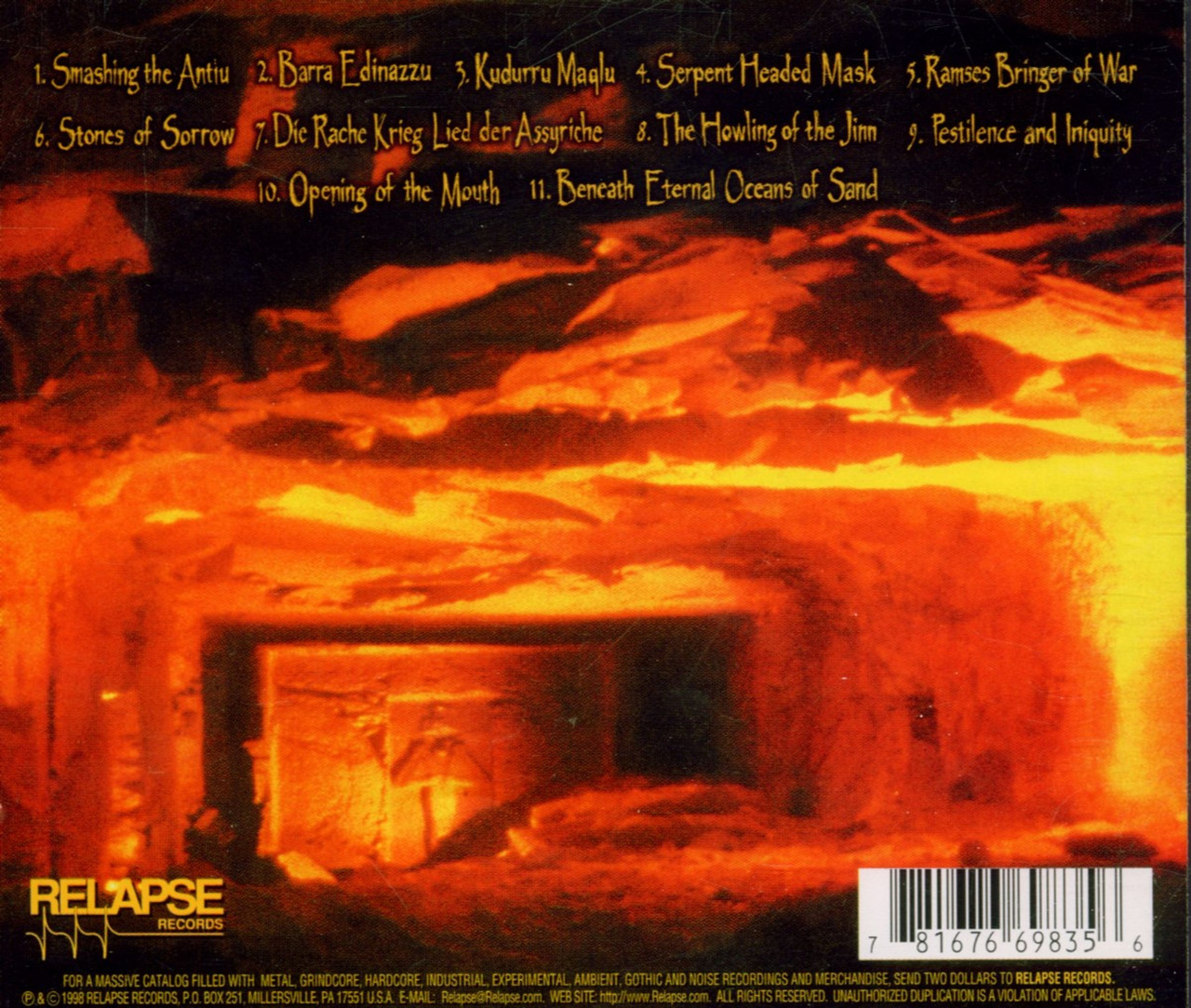 Nile 'Amongst The Catacombs of Nephren-Ka' CD