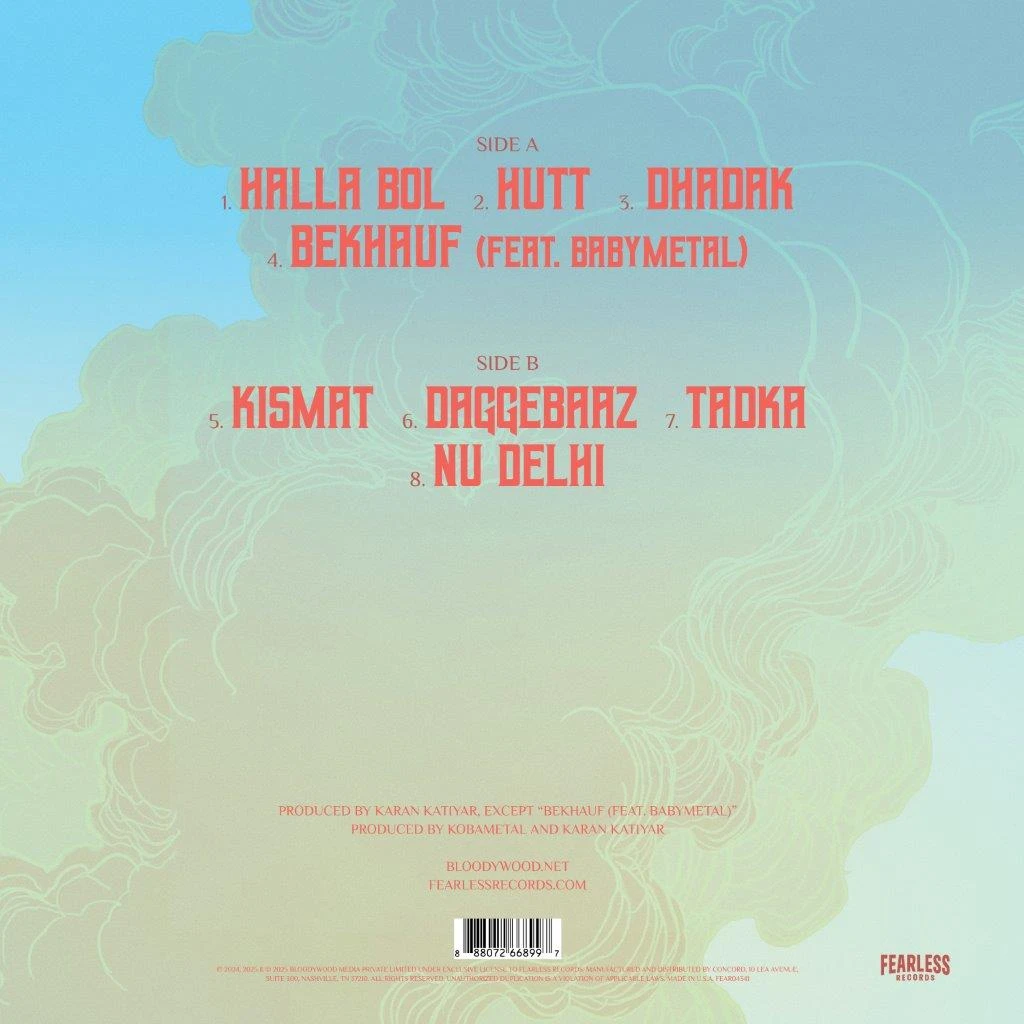 Bloodywood 'Nu Delhi' LP Opaque White Vinyl