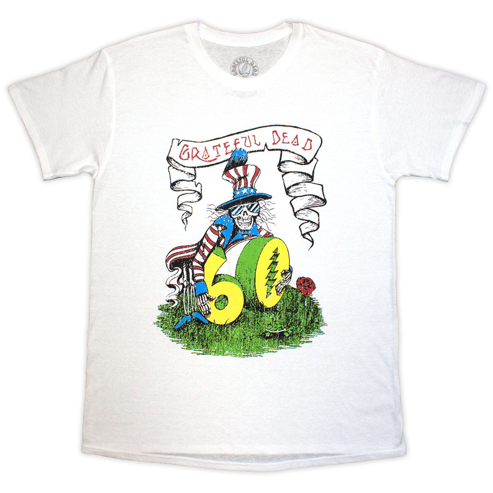 Grateful Dead '60th Rose Pose' (White) T-Shirt