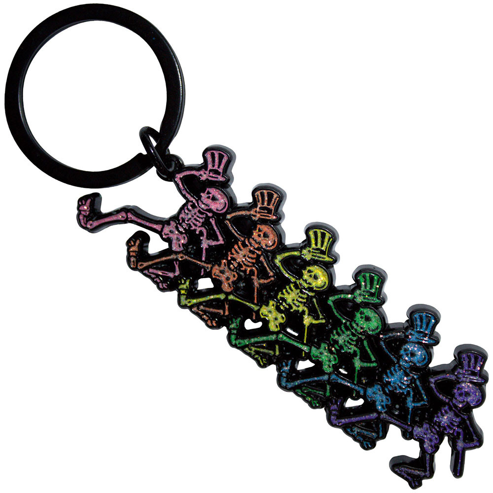 Grateful Dead 'Dancing Skeletons' Keyring