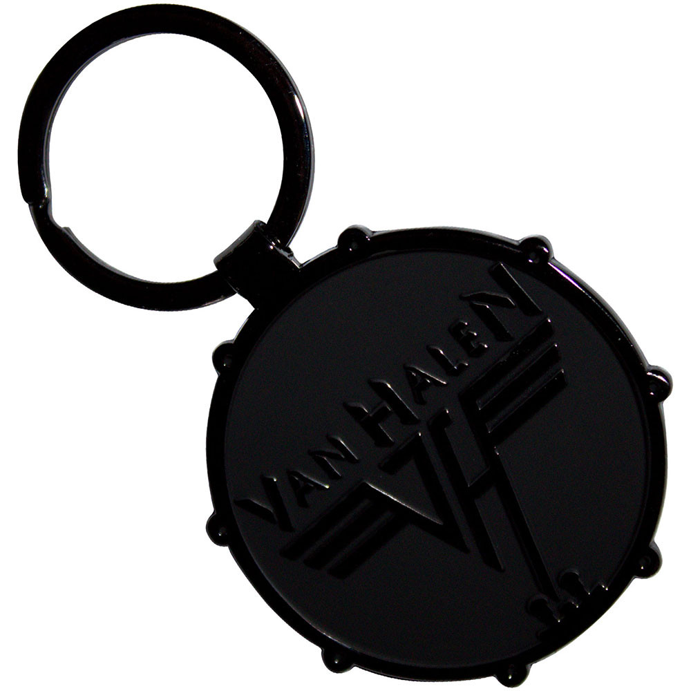 Van Halen 'Retro Logo Drum Double Sided' Keyring BACK