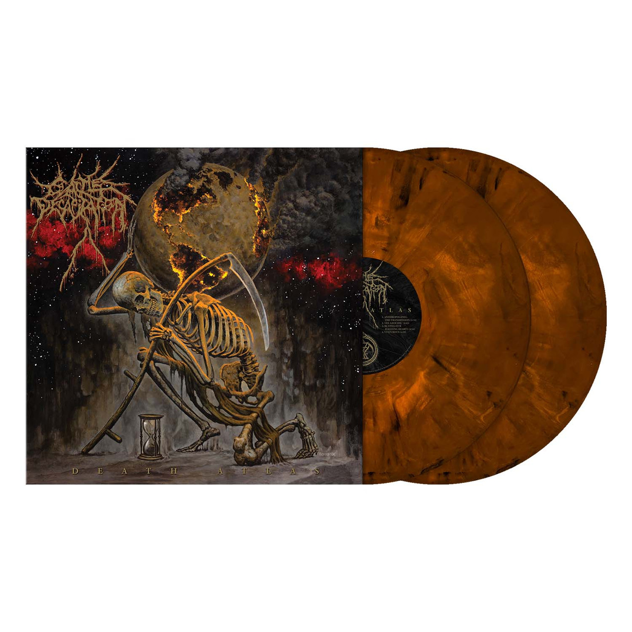 Cattle Decapitation 'Death Atlas' 2LP 'The Smouldering Horizon' Marbled Vinyl