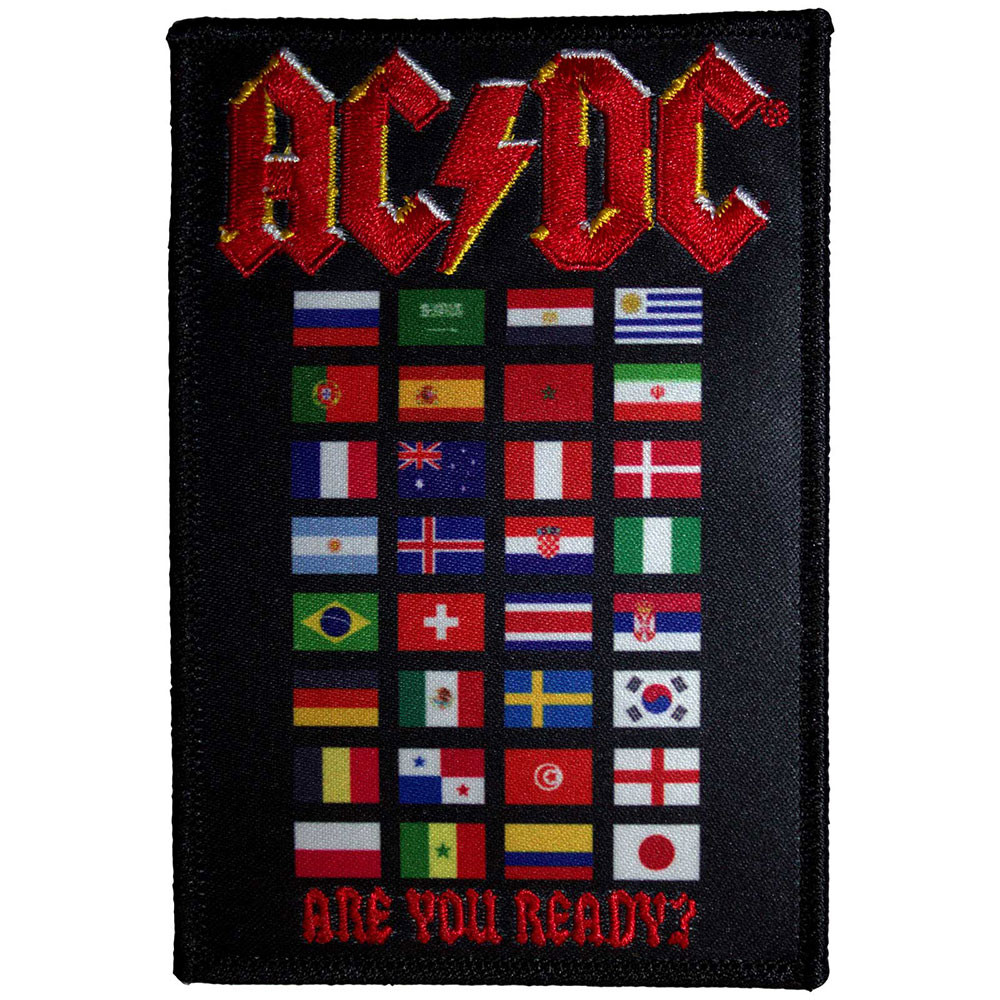 AC/DC 'Are You Ready? Flags' (Iron On) Patch