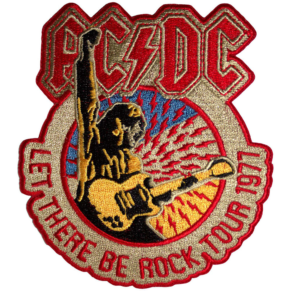 AC/DC 'Let There Be Rock Tour 1977' (Iron On) Patch | Eyesore Merch