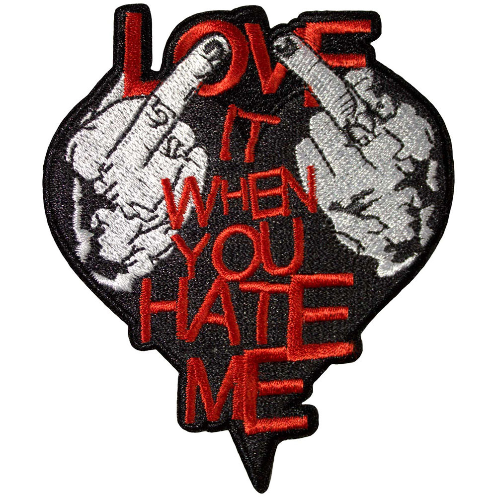 Avril Lavigne 'Love It When You Hate Me' (Iron On) Patch