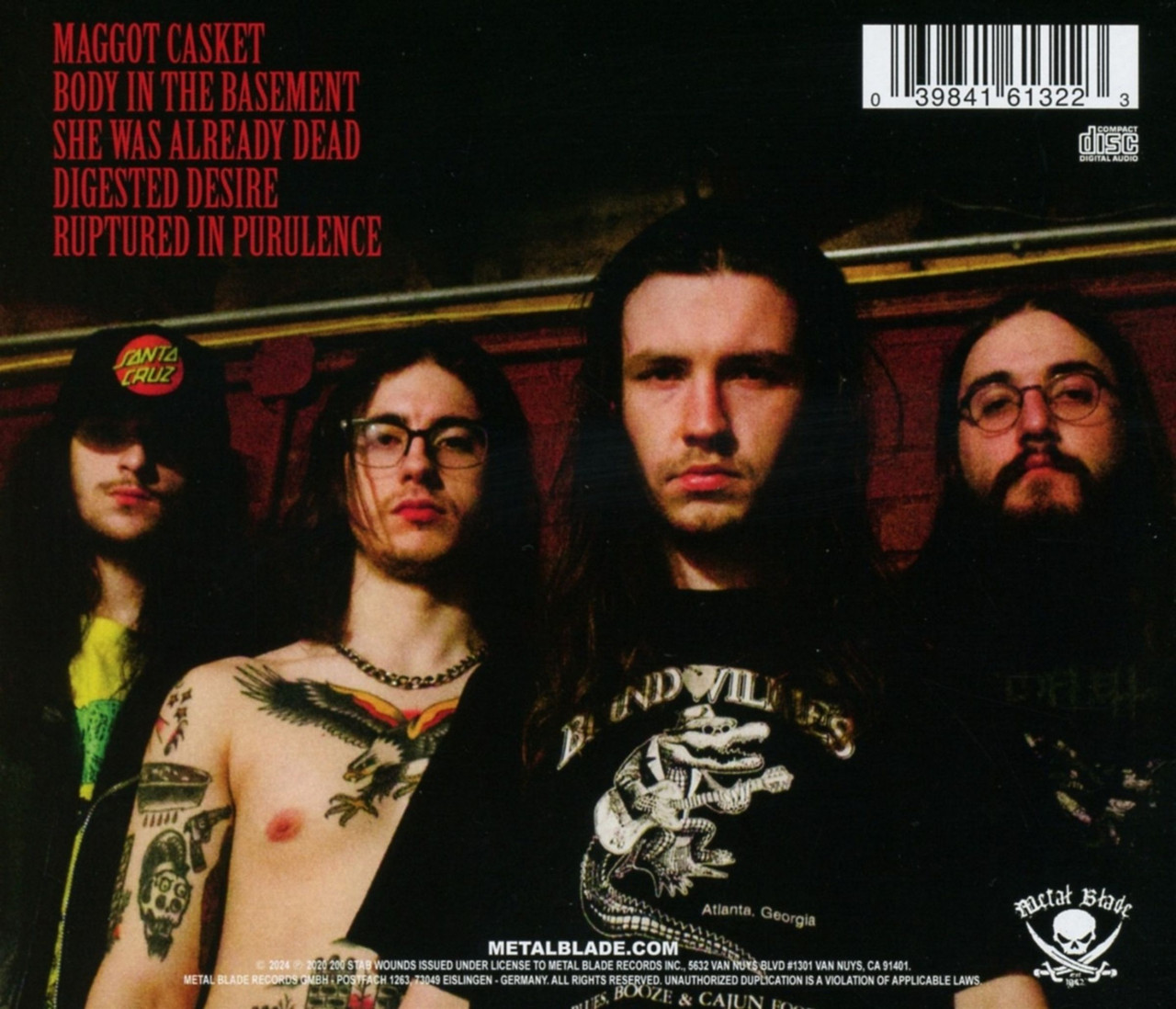 200 Stab Wounds 'Piles Of Festering Decomposition' CD Jewel Case