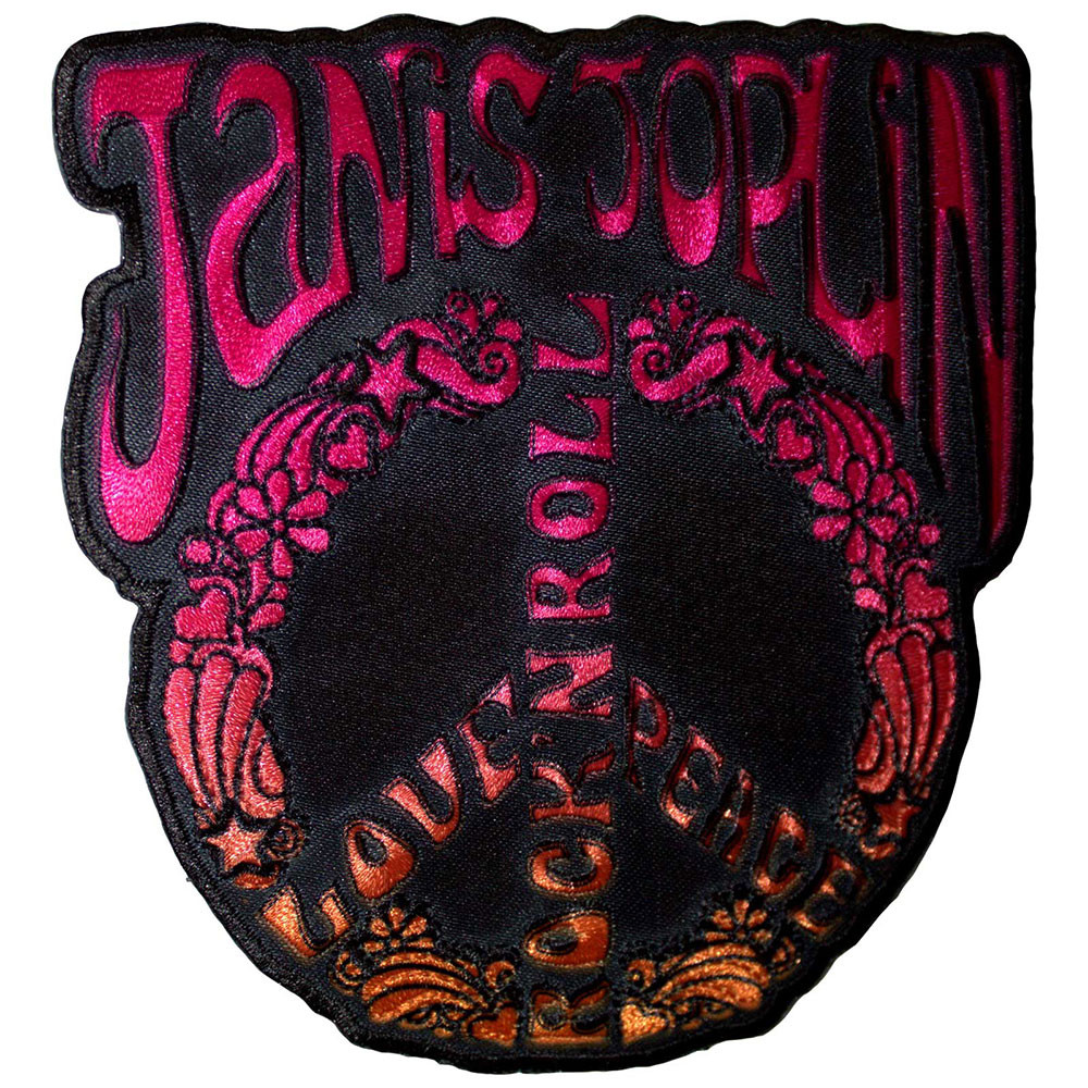 Janis Joplin 'Peace Sign' (Iron On) Patch