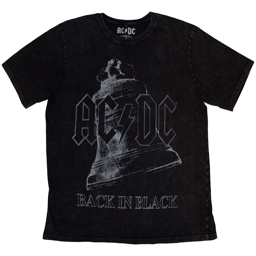 AC/DC 'Back In Black Bell' (Stone Wash) Limited Edition T-Shirt