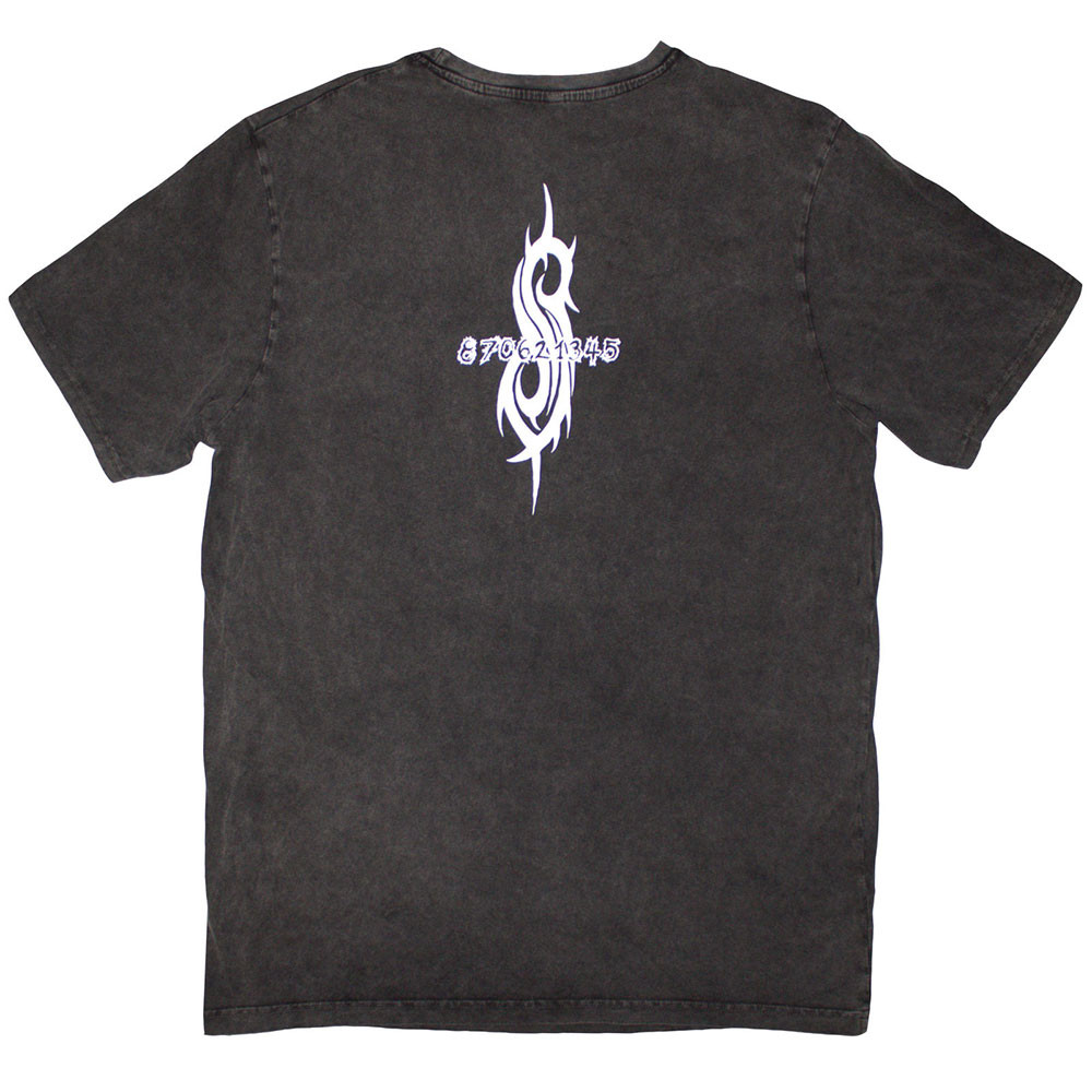 Slipknot 'Album Splatter' (Stone Wash) Limited Edition T-Shirt