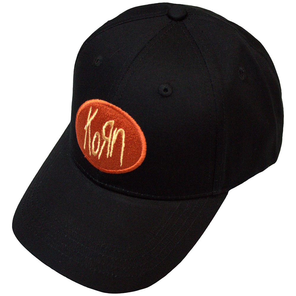 Korn 'Oval Logo' (Black) Baseball Cap