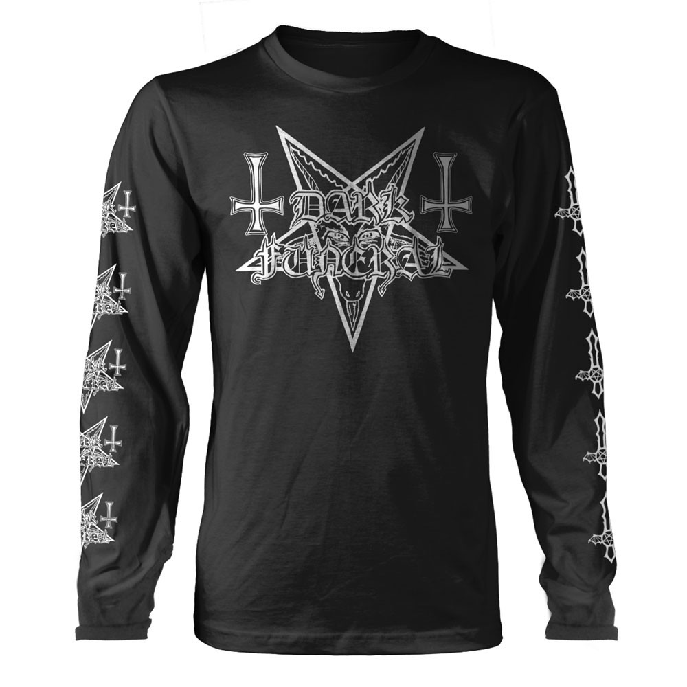 Dark Funeral 'Logo' (Black) Long Sleeve Shirt Front
