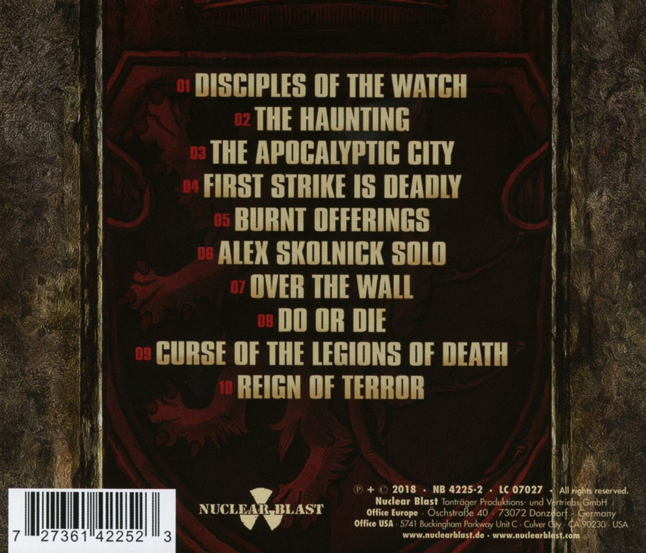 Testament 'Live At Eindhoven' CD