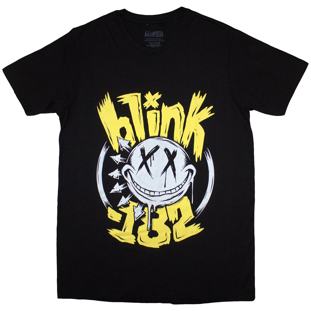 Blink 182 'Big-Smile' (Black) Womens Fitted T-Shirt