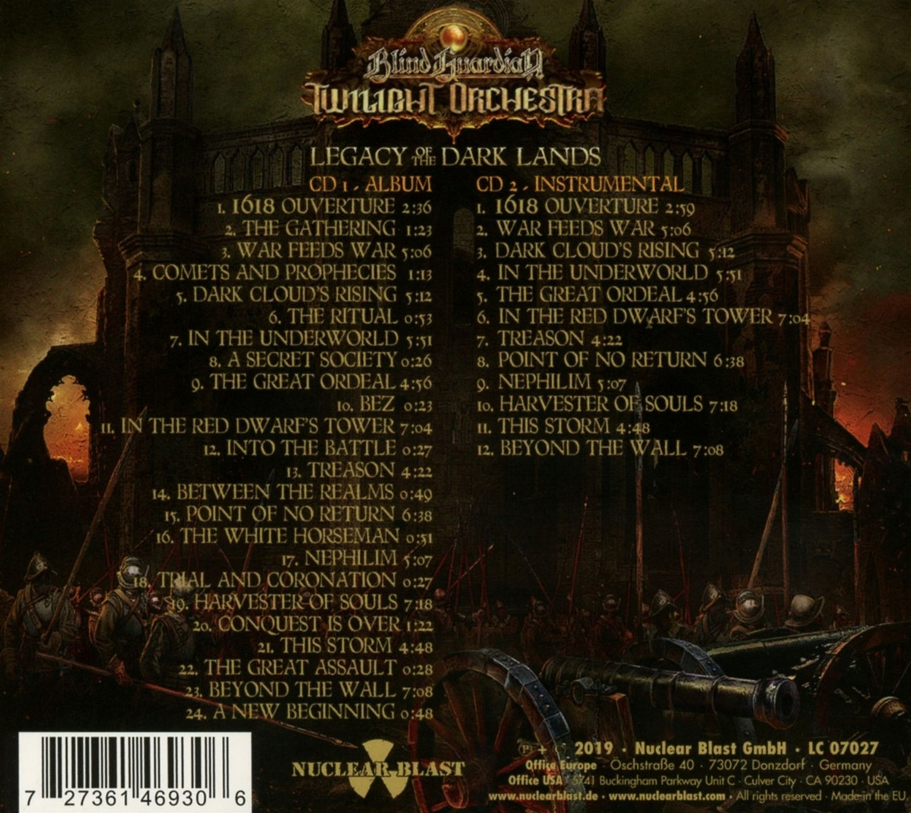 Blind Guardian 'Legacy Of the Dark Lands' 2CD