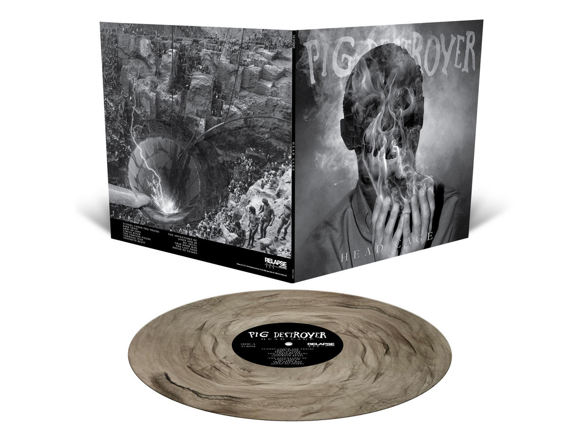 Pig Destroyer 'Head Cage' LP Clear Black Smoke Vinyl
