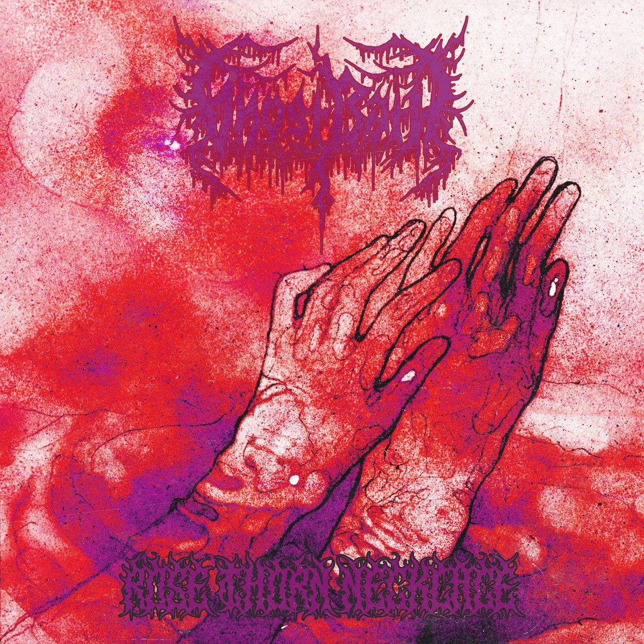 Ghost Bath 'Rose Thorn Necklace' LP Red Swirl Vinyl