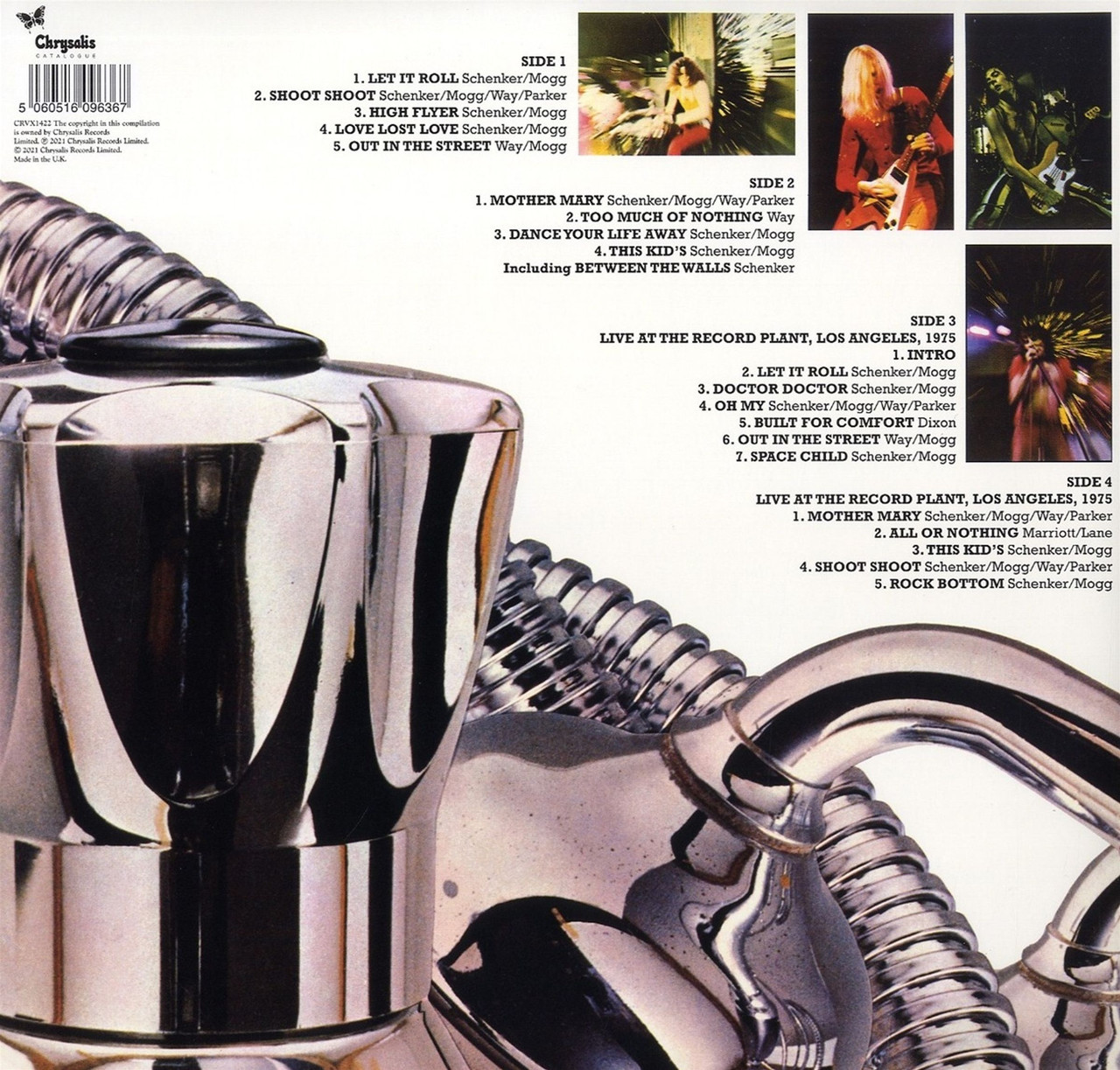 UFO 'Force It' 2LP Clear Vinyl
