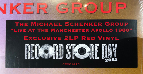 The Michael Schenker Group 'Live At The Manchester Apollo 1980' 2LP Red Vinyl