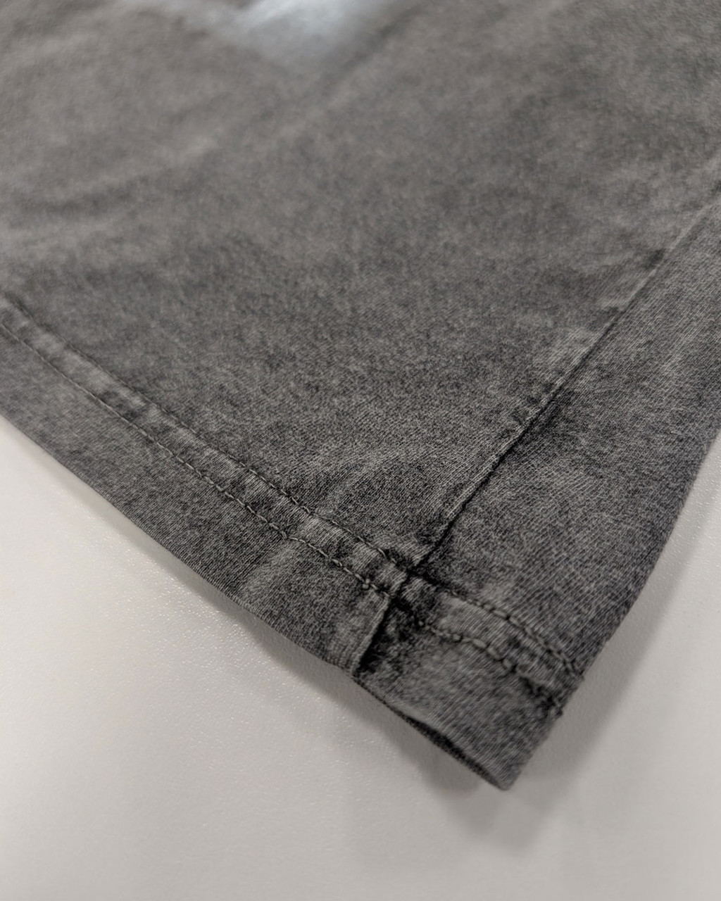 The Cure 'Boys Don't Cry Black & White' (Stone Wash) Limited Edition T-Shirt Seam Detail