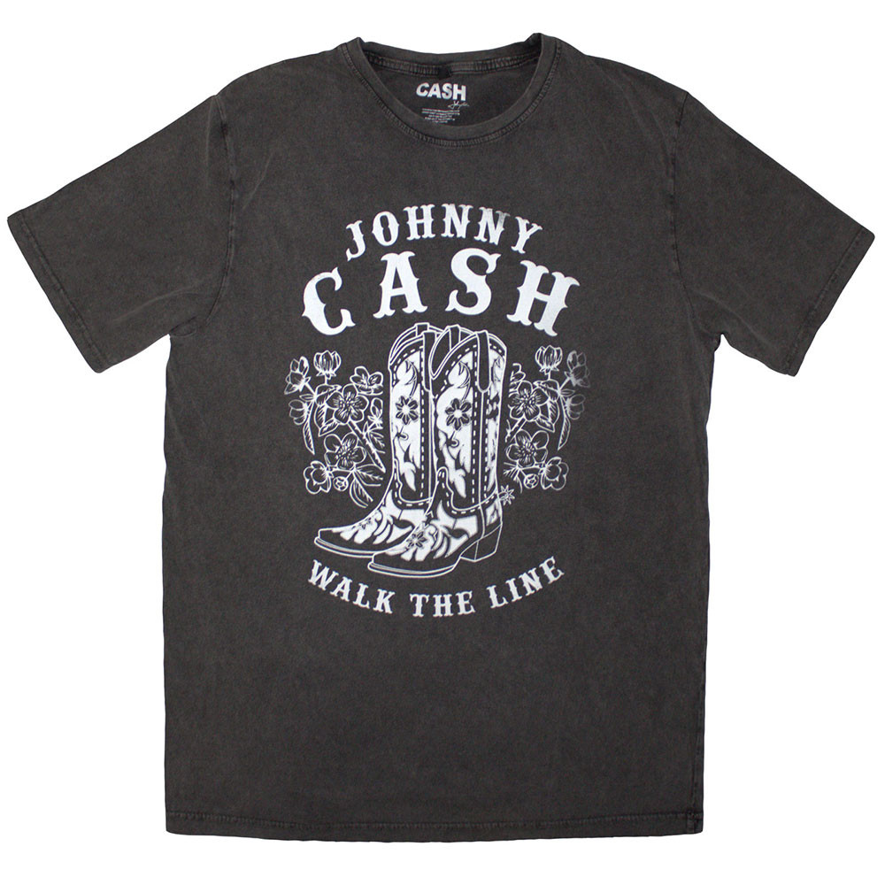 Johnny Cash 'Walk The Line Boots' (Stone Wash) Limited Edition T-Shirt