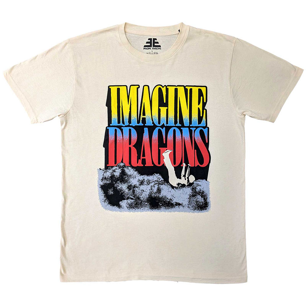 Imagine Dragons 'Falling Clouds' (Natural) T-Shirt