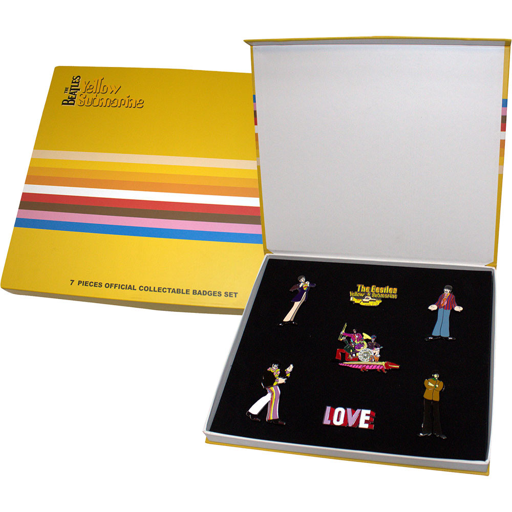 The Beatles 'Yellow Submarine Band' Pin Badge Set