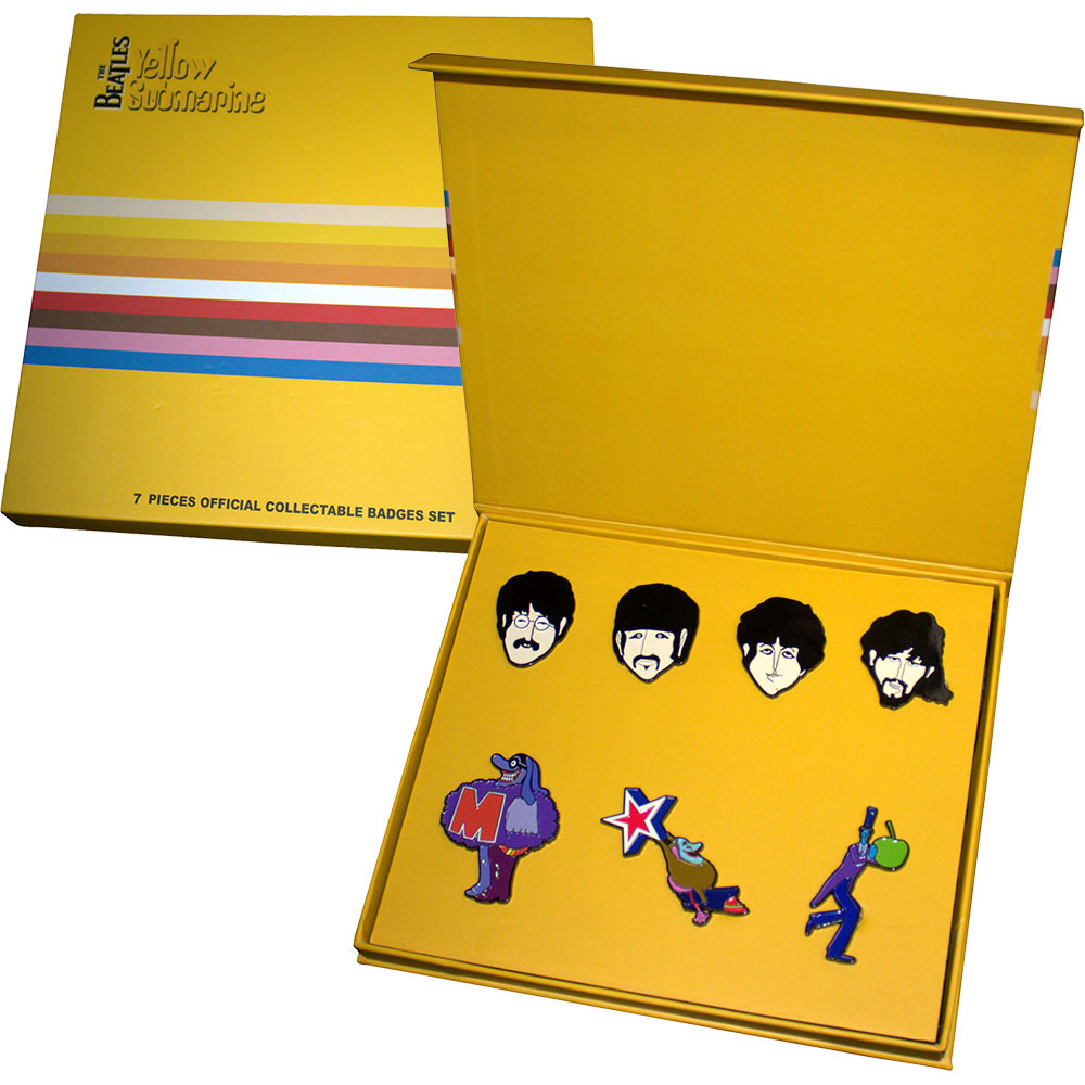 The Beatles 'Yellow Submarine Characters' Pin Badge Set