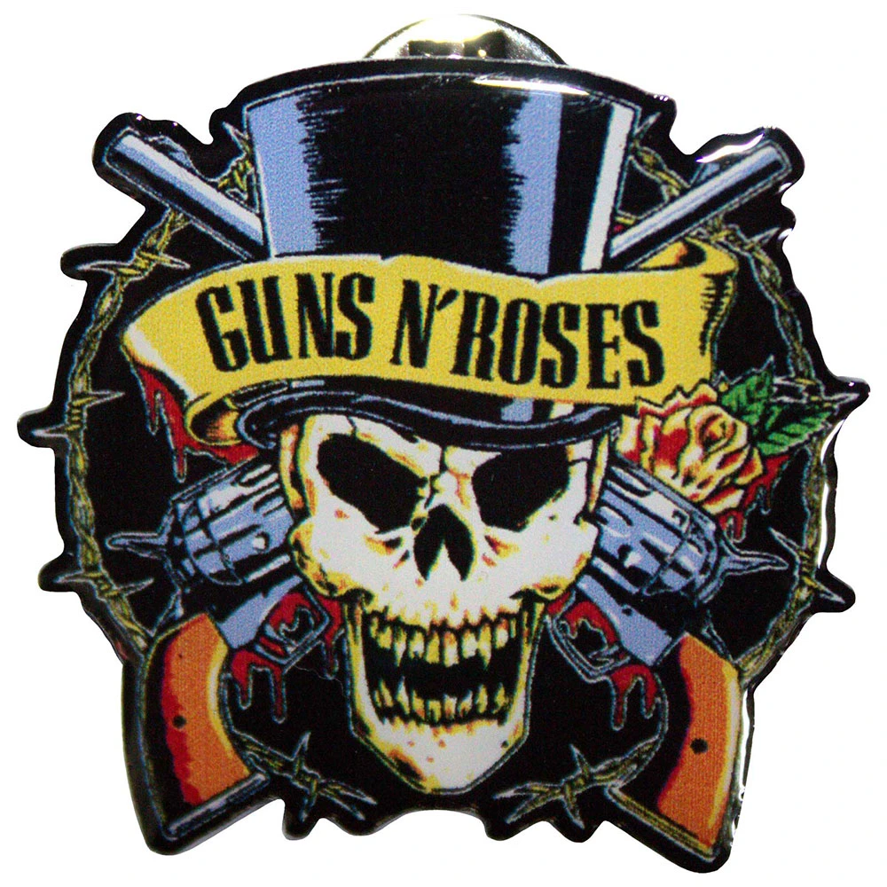 Guns N' Roses 'Top Hat' Pin Badge
