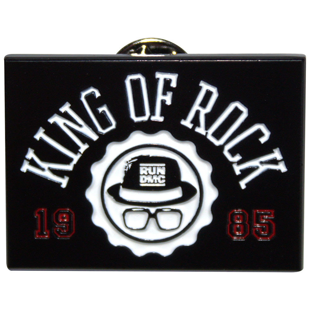 Run DMC 'King Of Rock' Pin Badge
