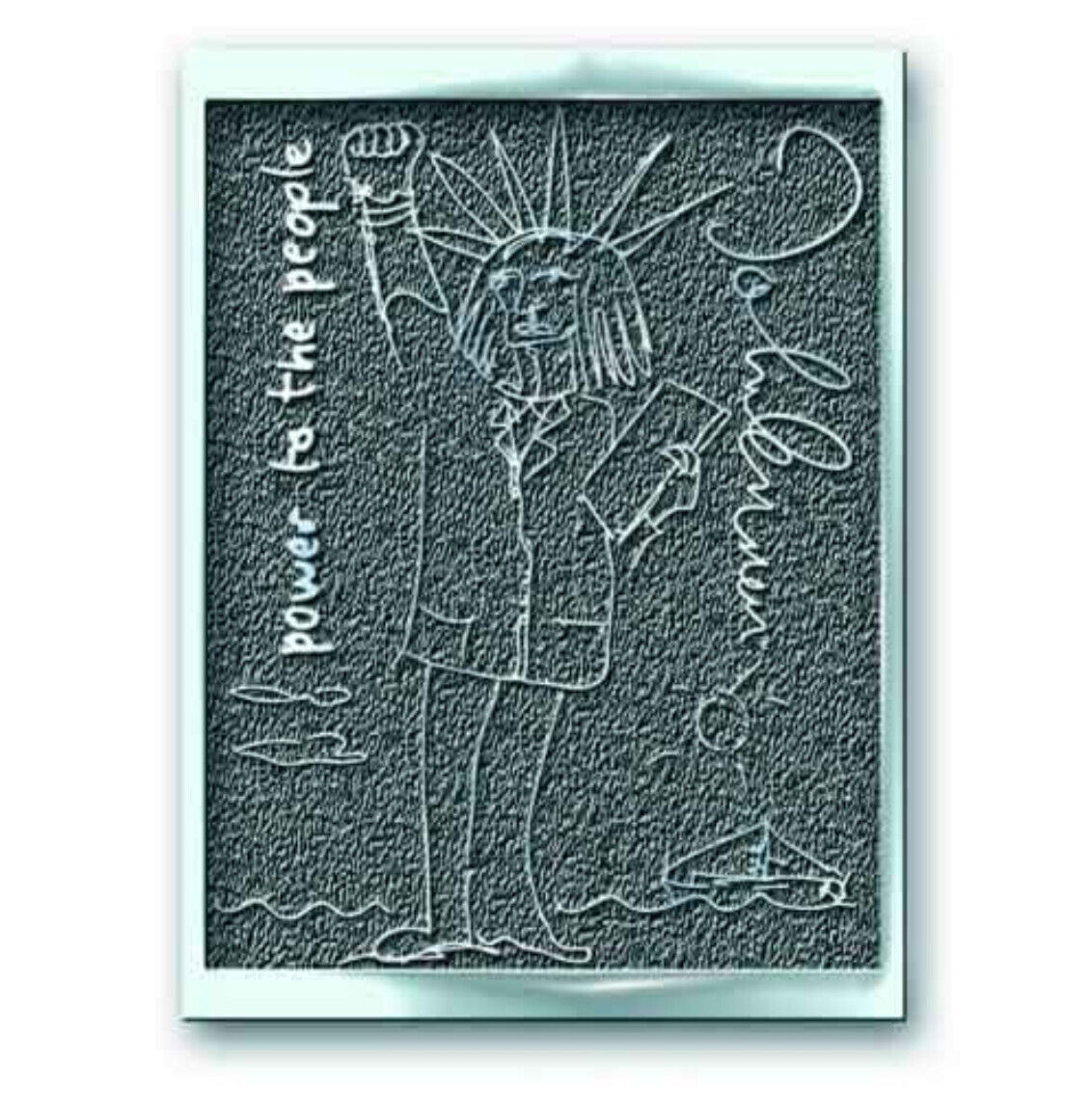 John Lennon 'Power To The People HiChrome' Pin Badge