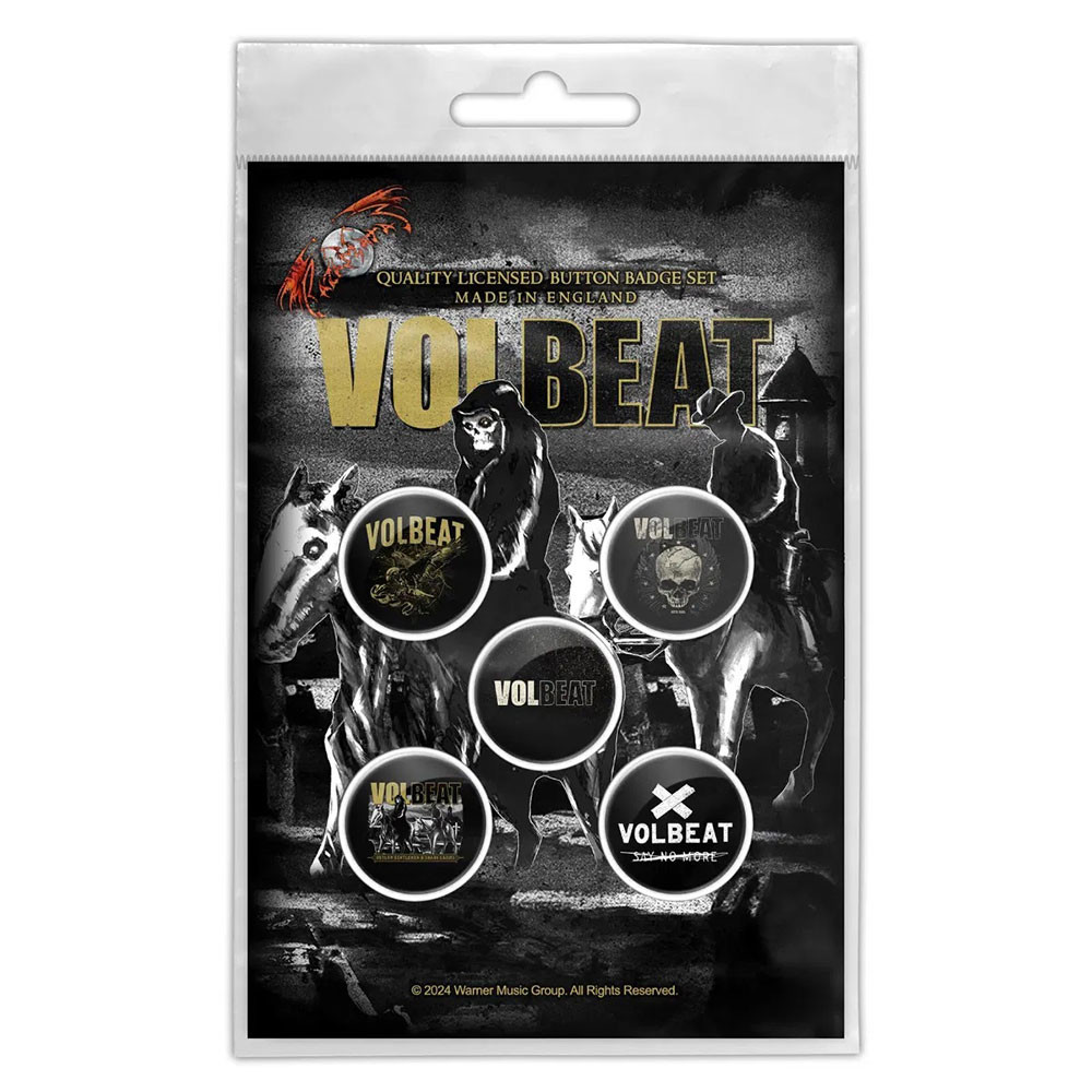 Volbeat 'Outlaw Gentlemen' Button Badge Pack