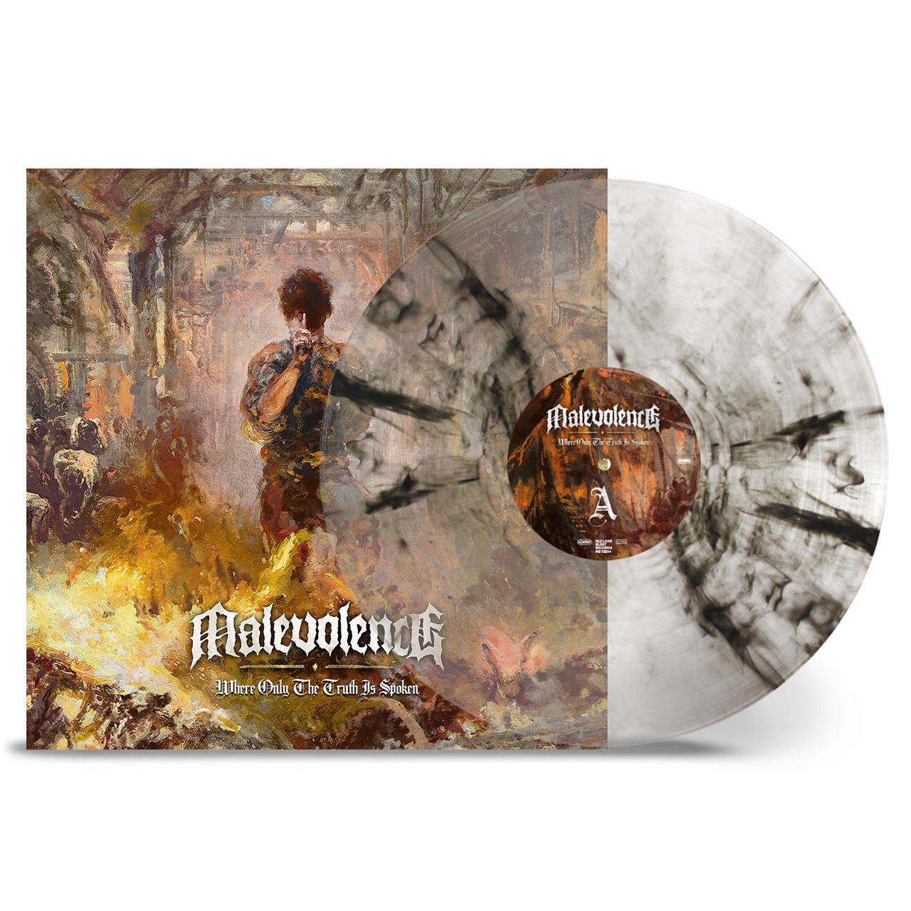 Malevolence 'Where Only The Truth Is Spoken' LP Crystal Clear w/ Black Marble Vinyl