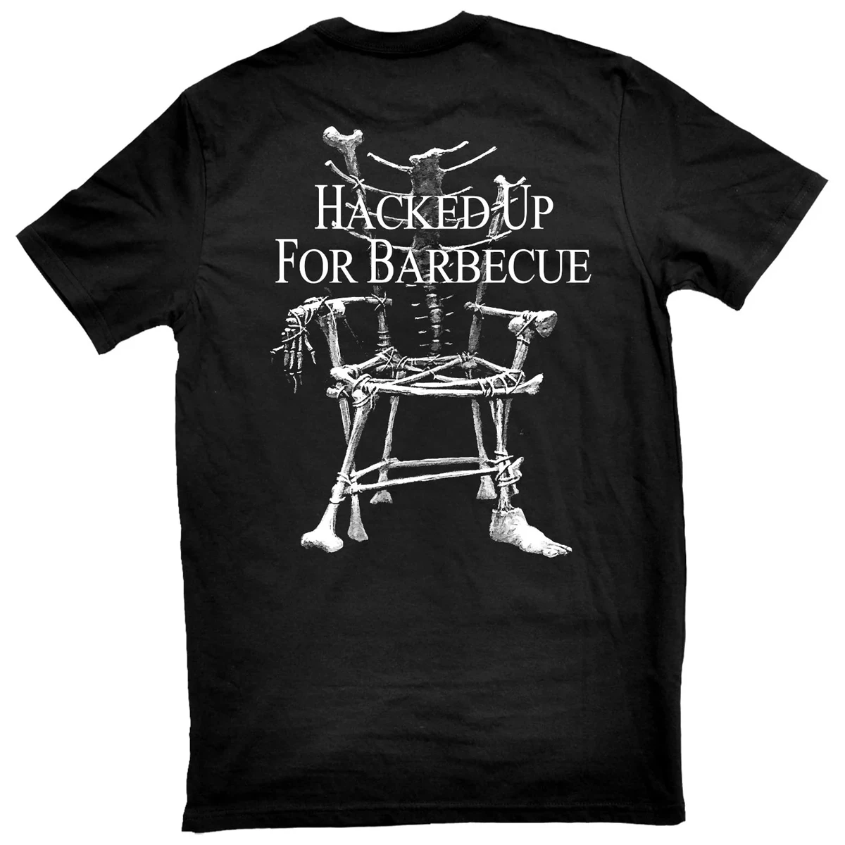 Mortician 'Hacked Up for Barbecue' (Black) T-Shirt BACK